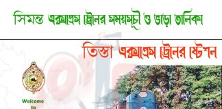 Simanta Express Train Schedule & Ticket Price Simanta Express Train Schedule & Ticket Price