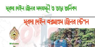 Surma Mail Train Schedule & Ticket Price Surma Mail Train Schedule & Ticket Price