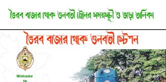 Bhairab Bazar To Gunabati Train Schedule With Ticket Price ভৈরব বাজার থেকে গুনবতী