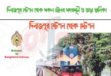 Dinajpur To Birampur Train Schedule With Ticket Price