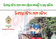 Ullapara To Pirgachha Train Schedule With Ticket Price