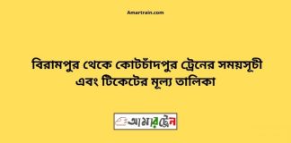 Birampur To Kotchadpur Train Schedule With Ticket Price