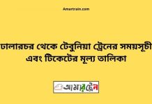 Dhalarchar To Tebunia Train Schedule With Ticket Price