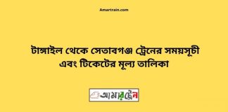 Tangail to Setabganj Train Schedule With Ticket Price