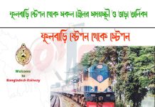 Fulbari To Muladuli Train Schedule With Ticket Price