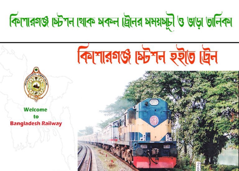 Kishoreganj To Narsingdi Train Schedule With Ticket Price