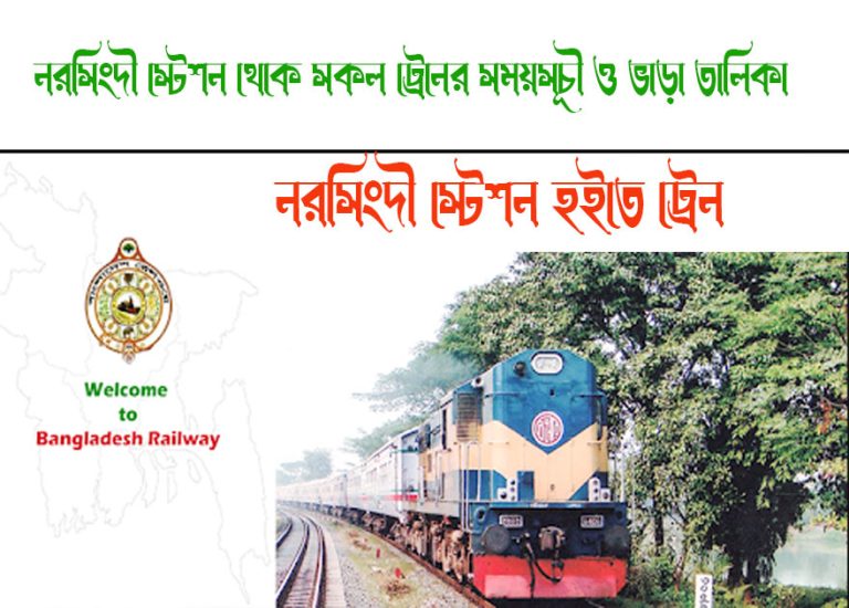 Narsingdi To Brahmanbaria Train Schedule With Ticket Price