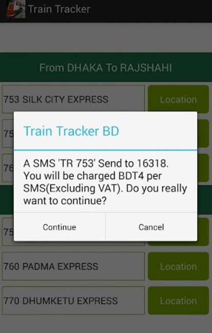 How to Track BD Train